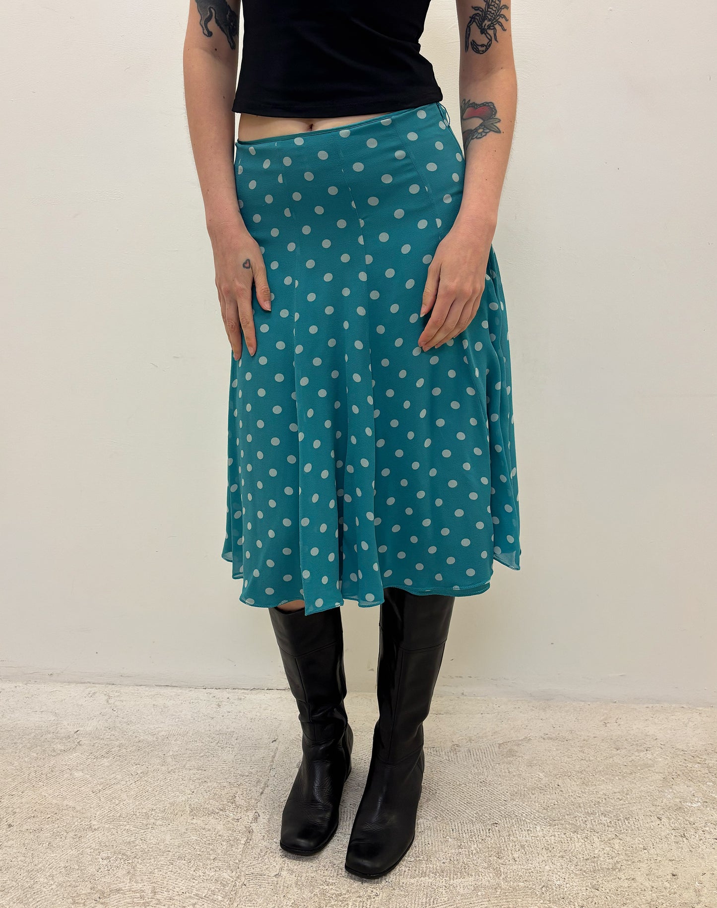 Vintage polka dot skirt