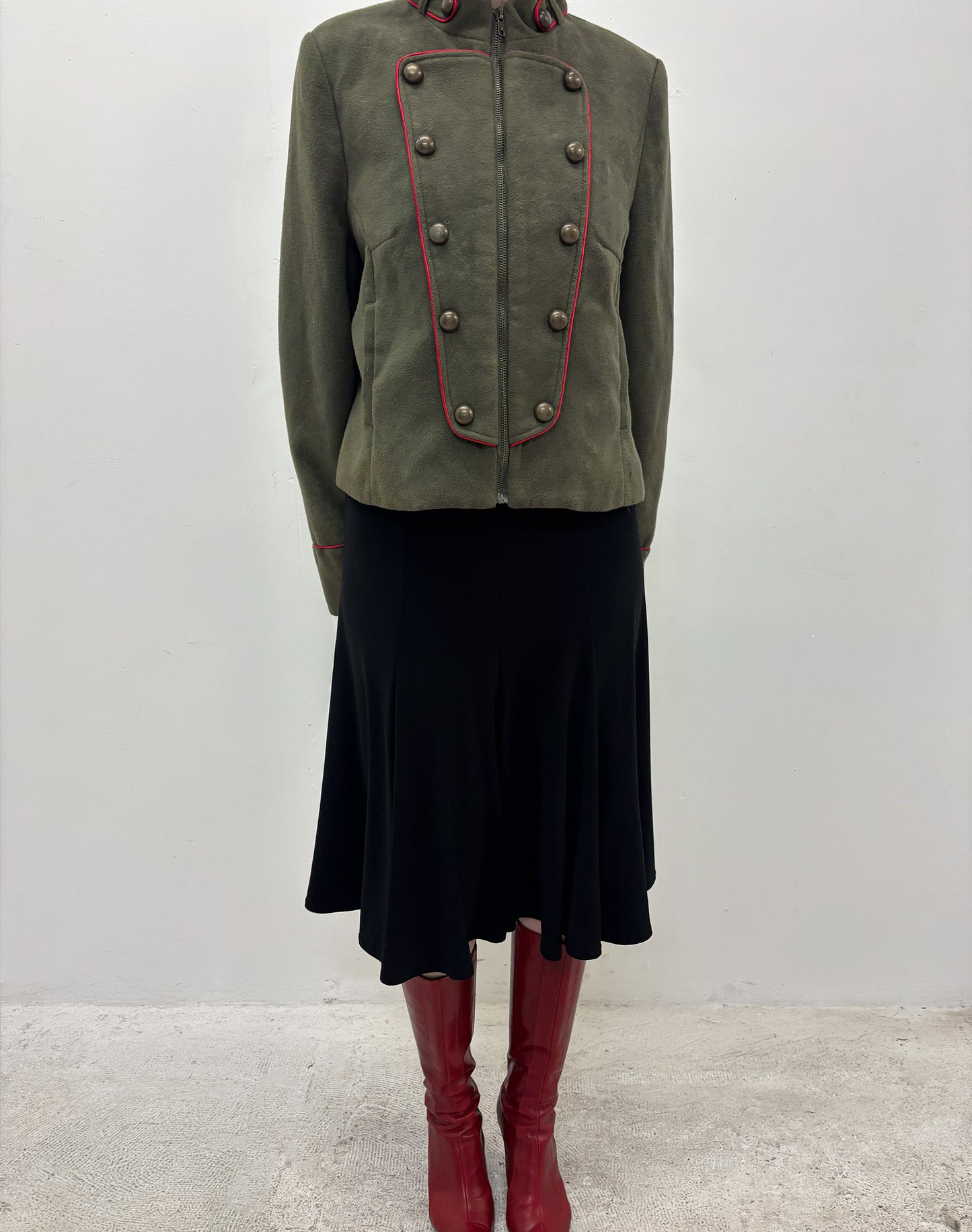 Vintage green military jacket