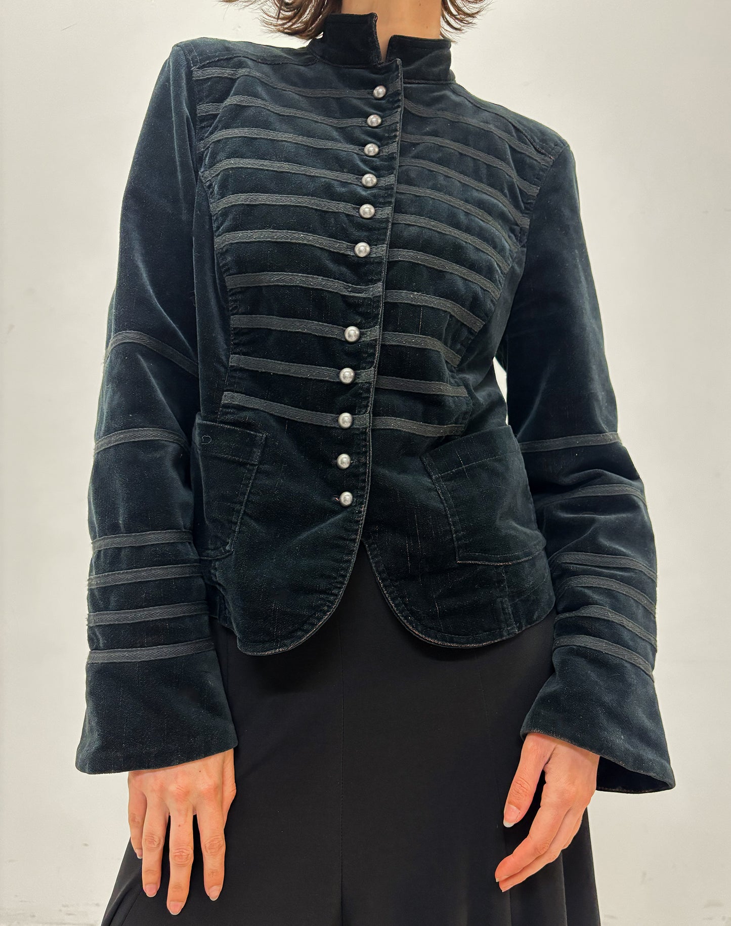 Vintage black military jacket