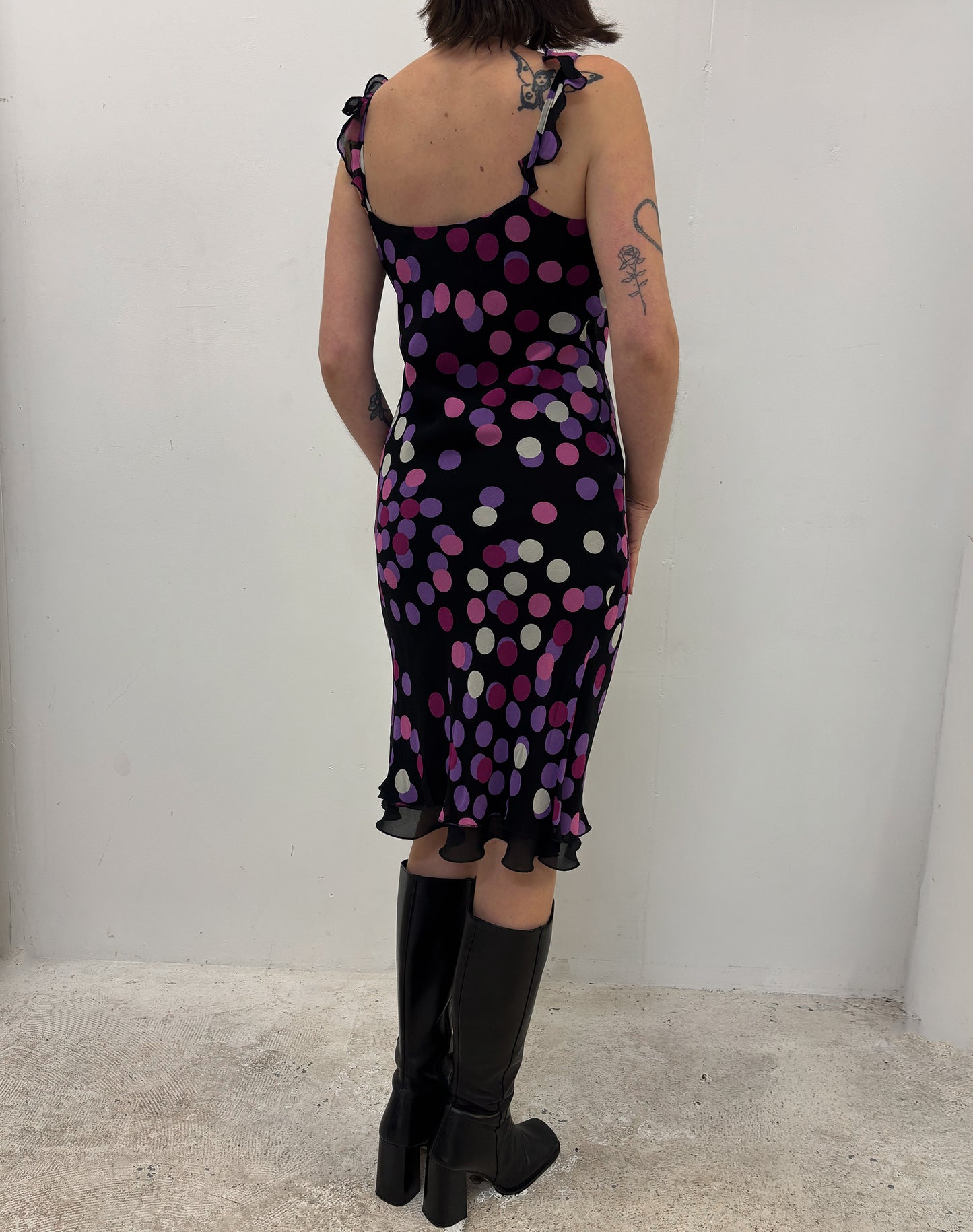 Vintage polka dot floaty dress