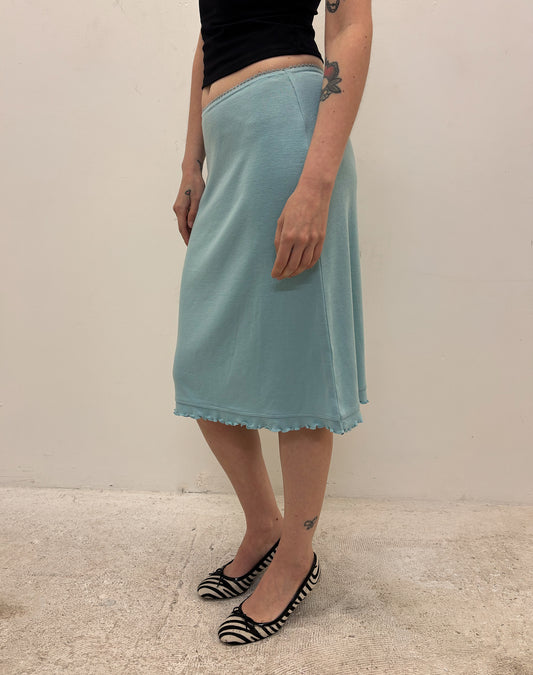 Vintage blue midi skirt