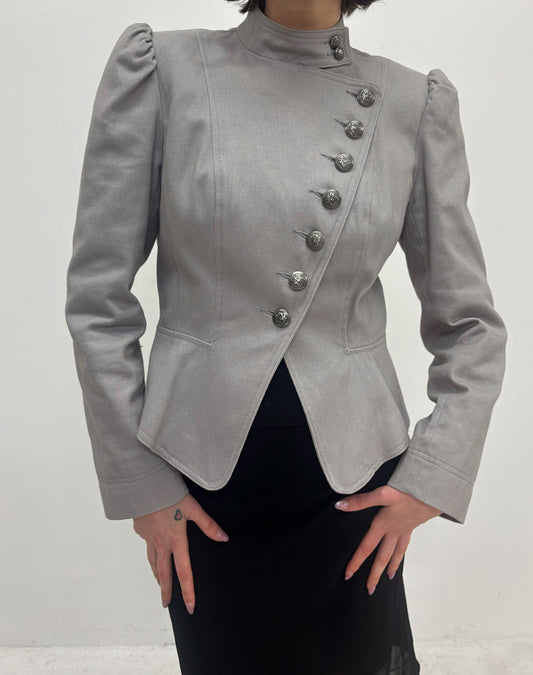 Vintage grey military jacket