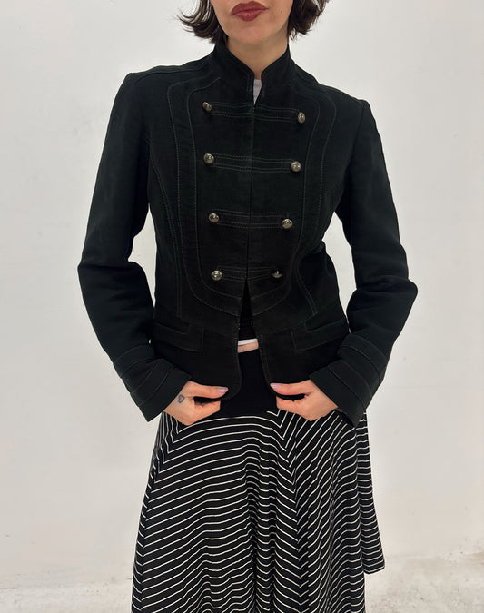 Vintage black military jacket
