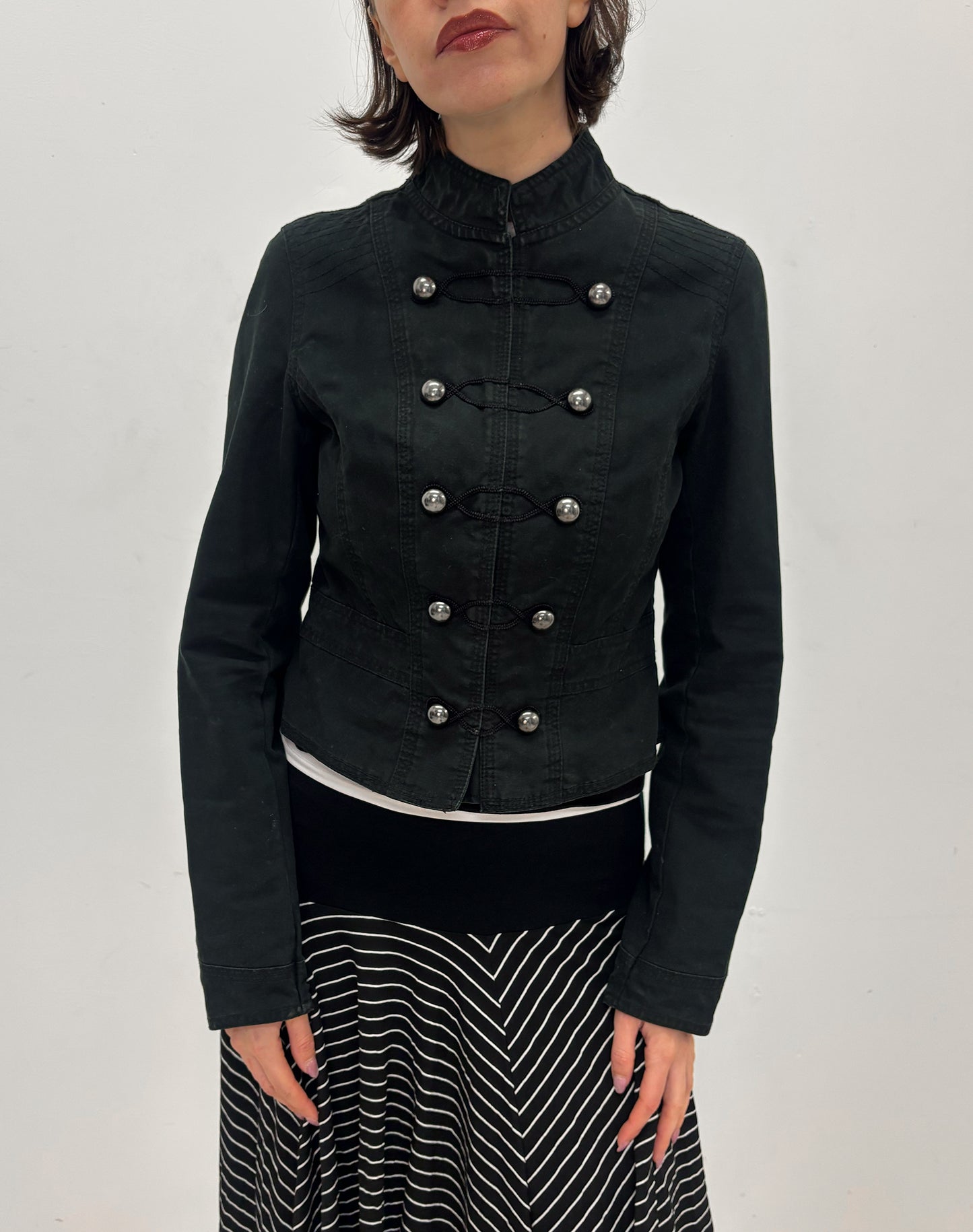 Vintage black military jacket