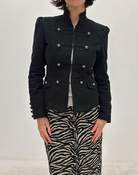 Vintage black military jacket