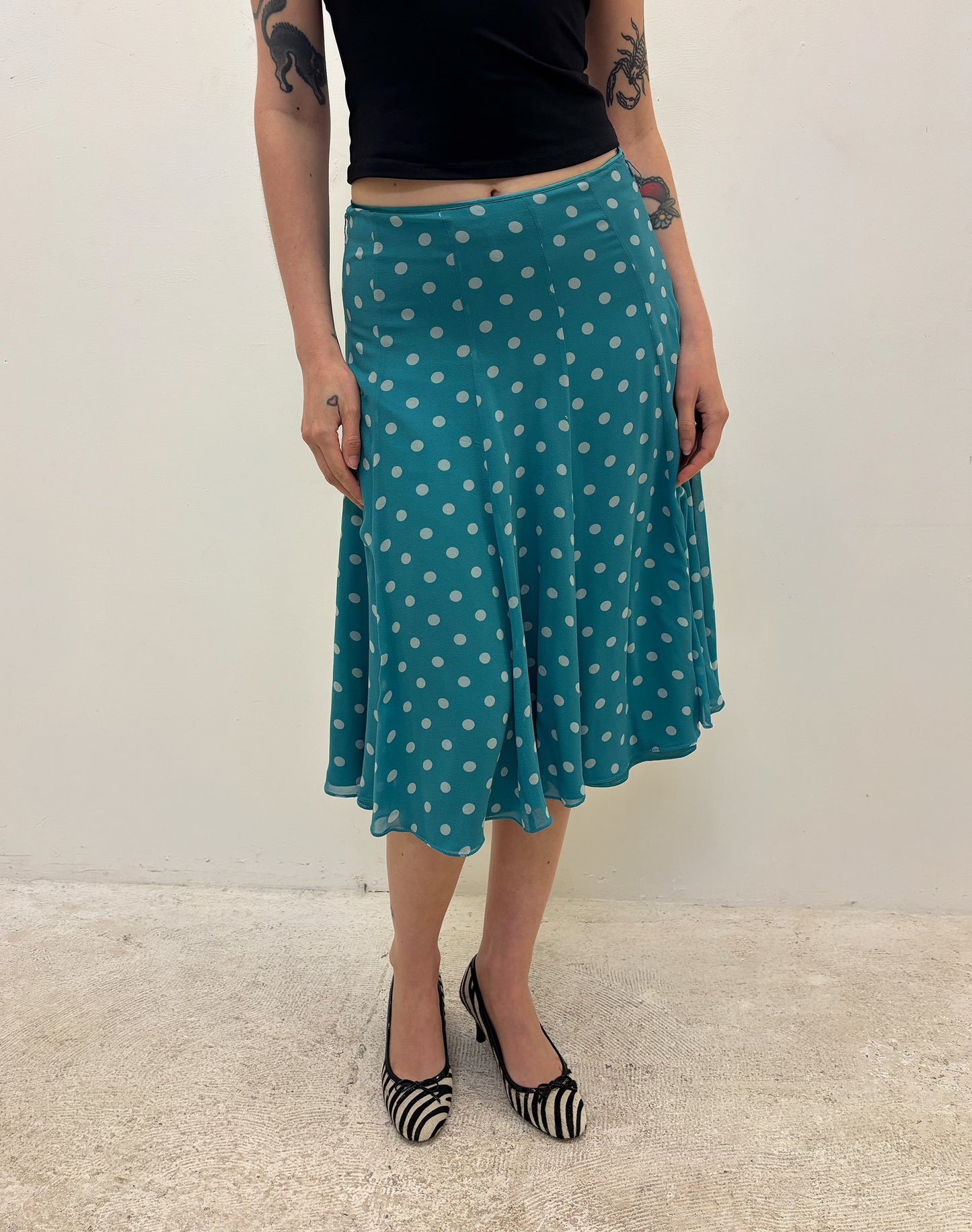 Vintage polka dot skirt