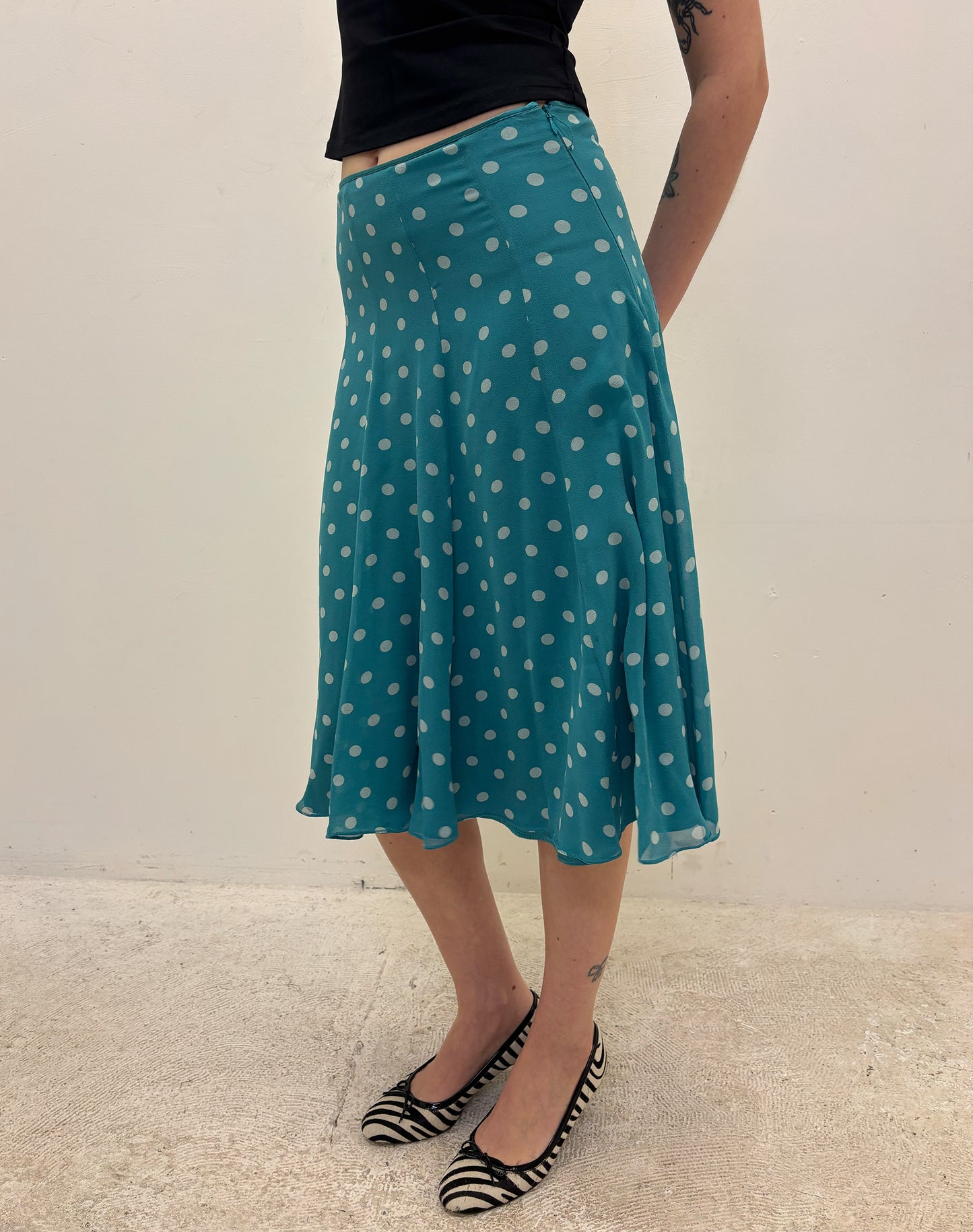 Vintage polka dot skirt