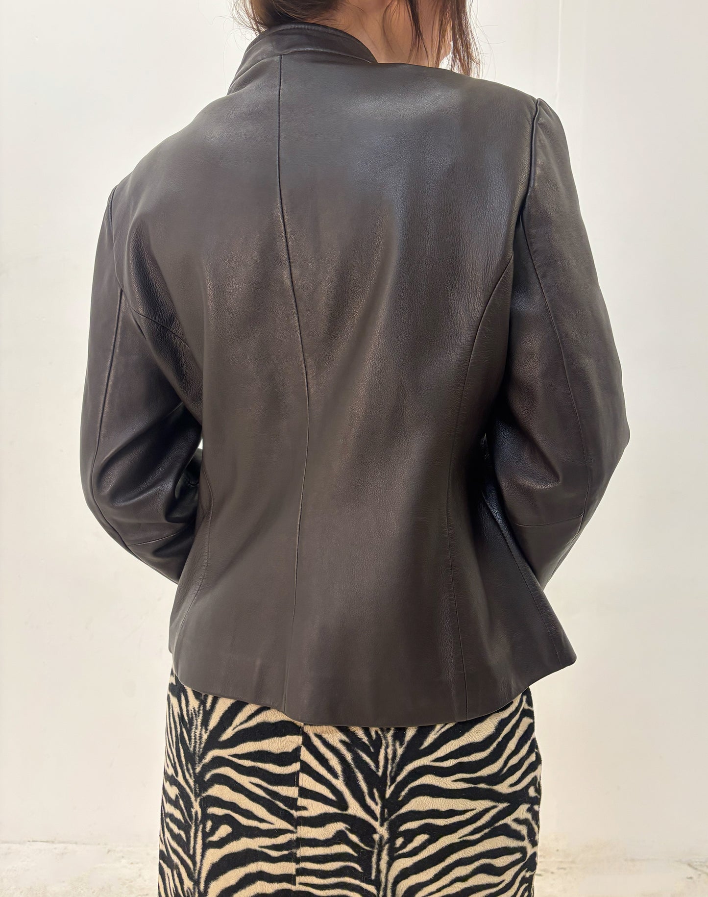 Vintage brown leather jacket