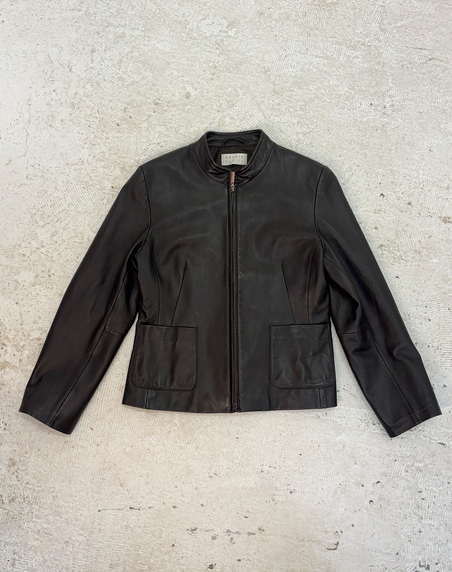Vintage brown leather jacket