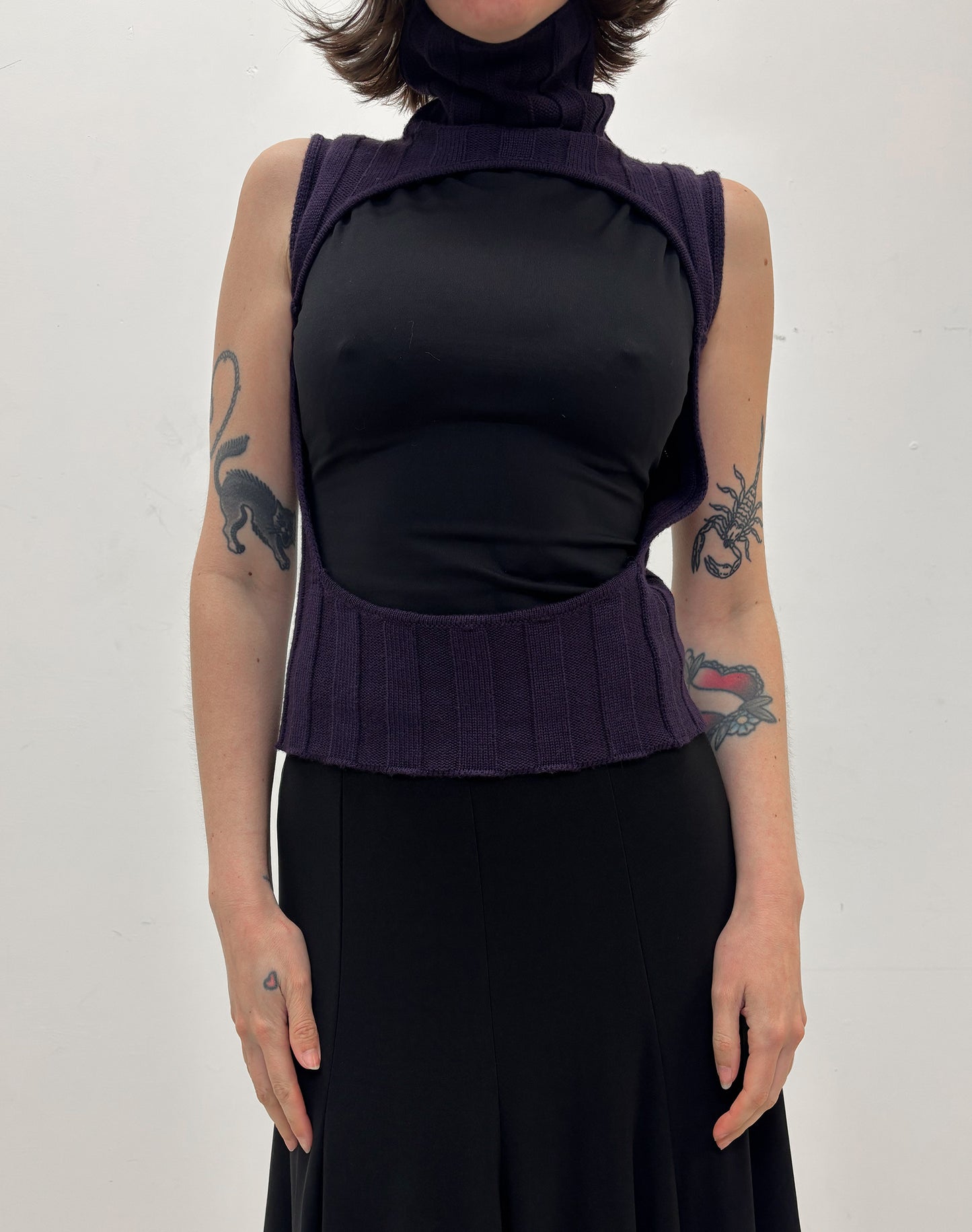Vintage Save the Queen knitted vest