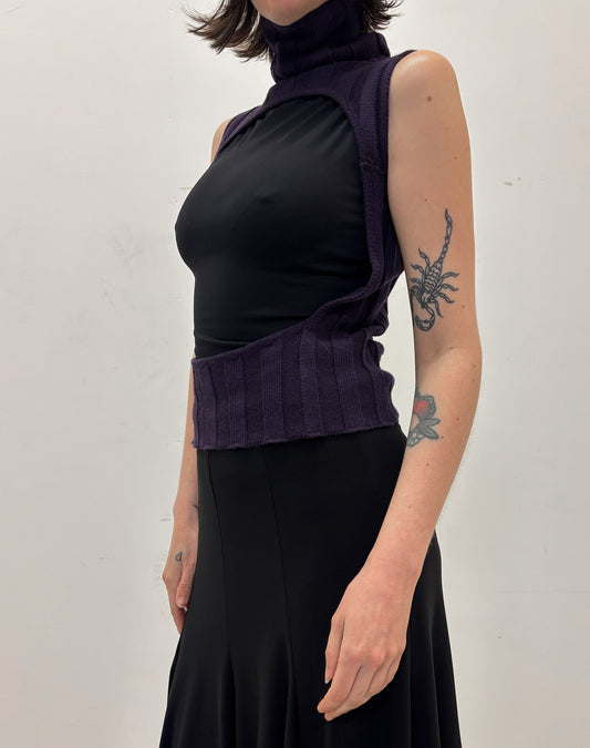 Vintage Save the Queen knitted vest