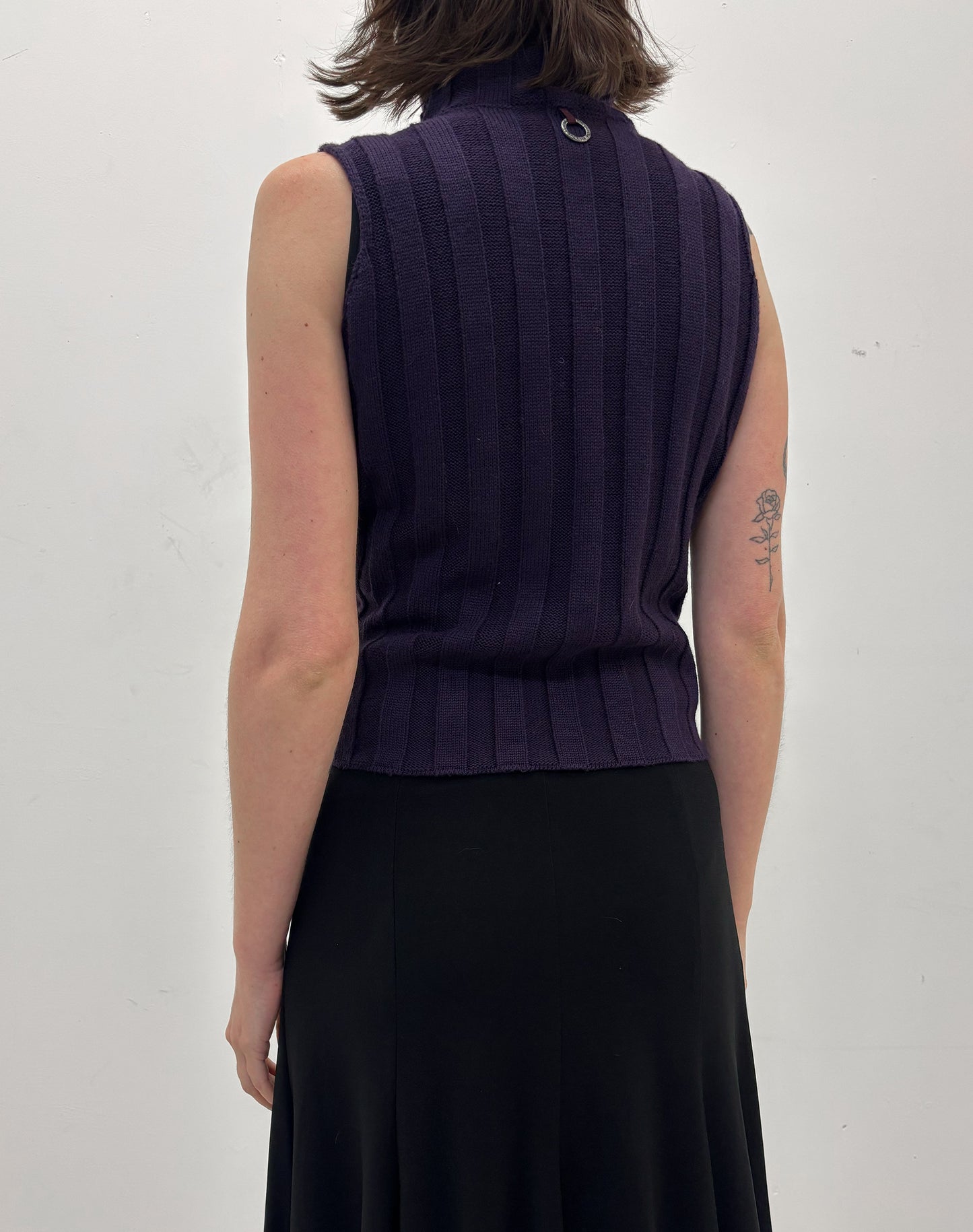 Vintage Save the Queen knitted vest