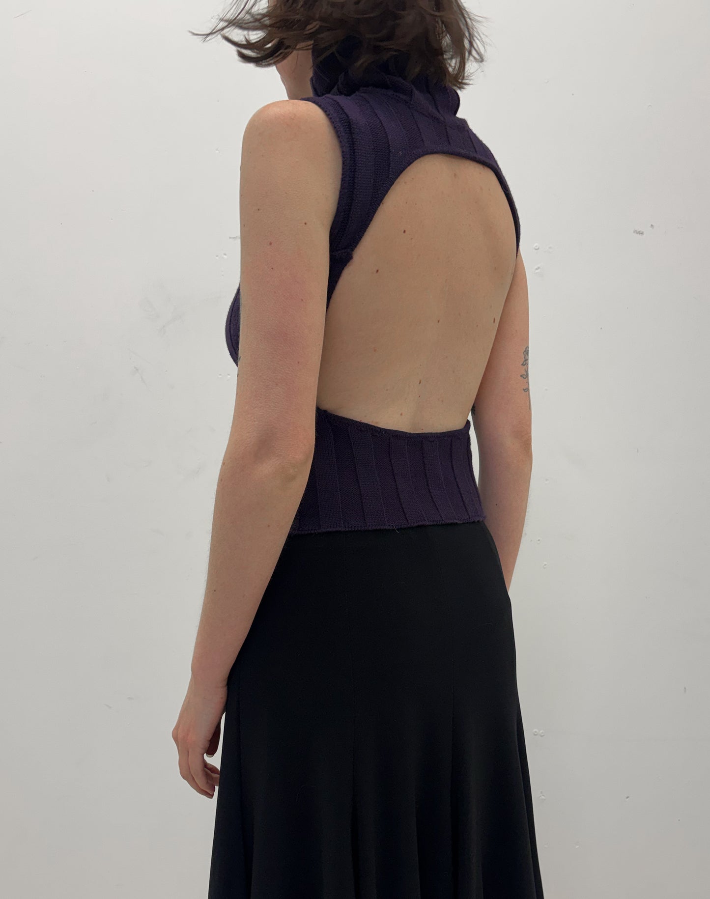 Vintage Save the Queen knitted vest