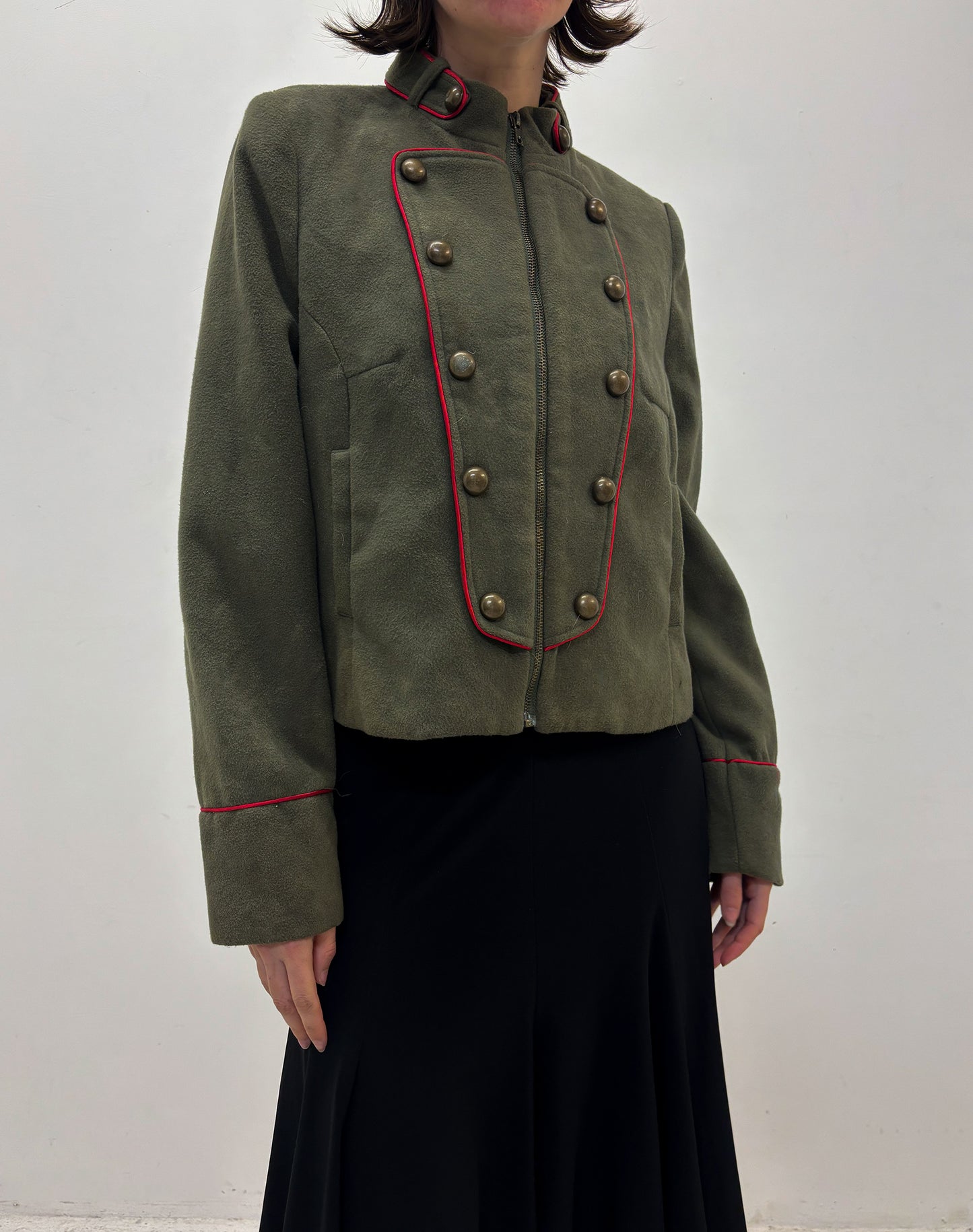 Vintage green military jacket