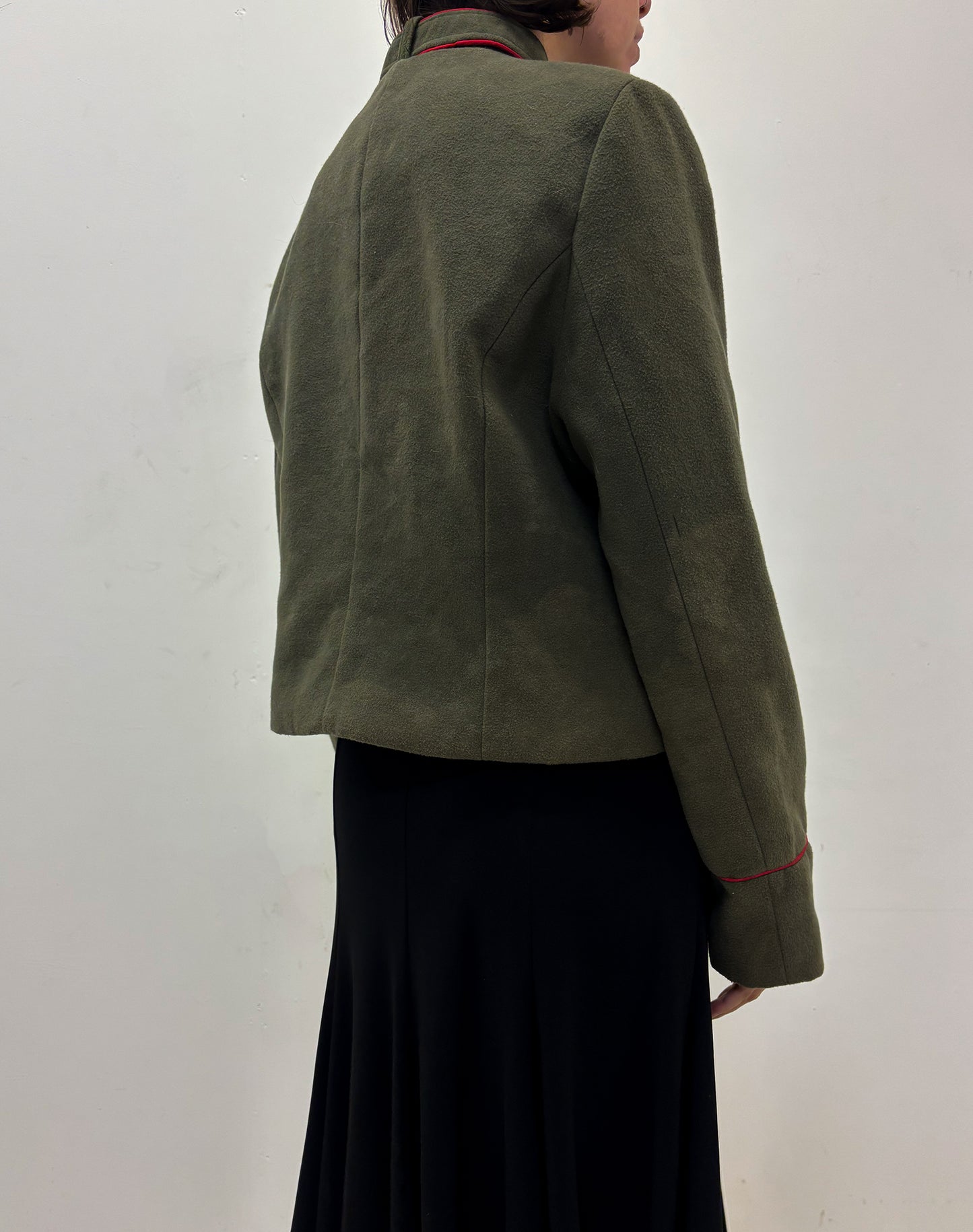 Vintage green military jacket