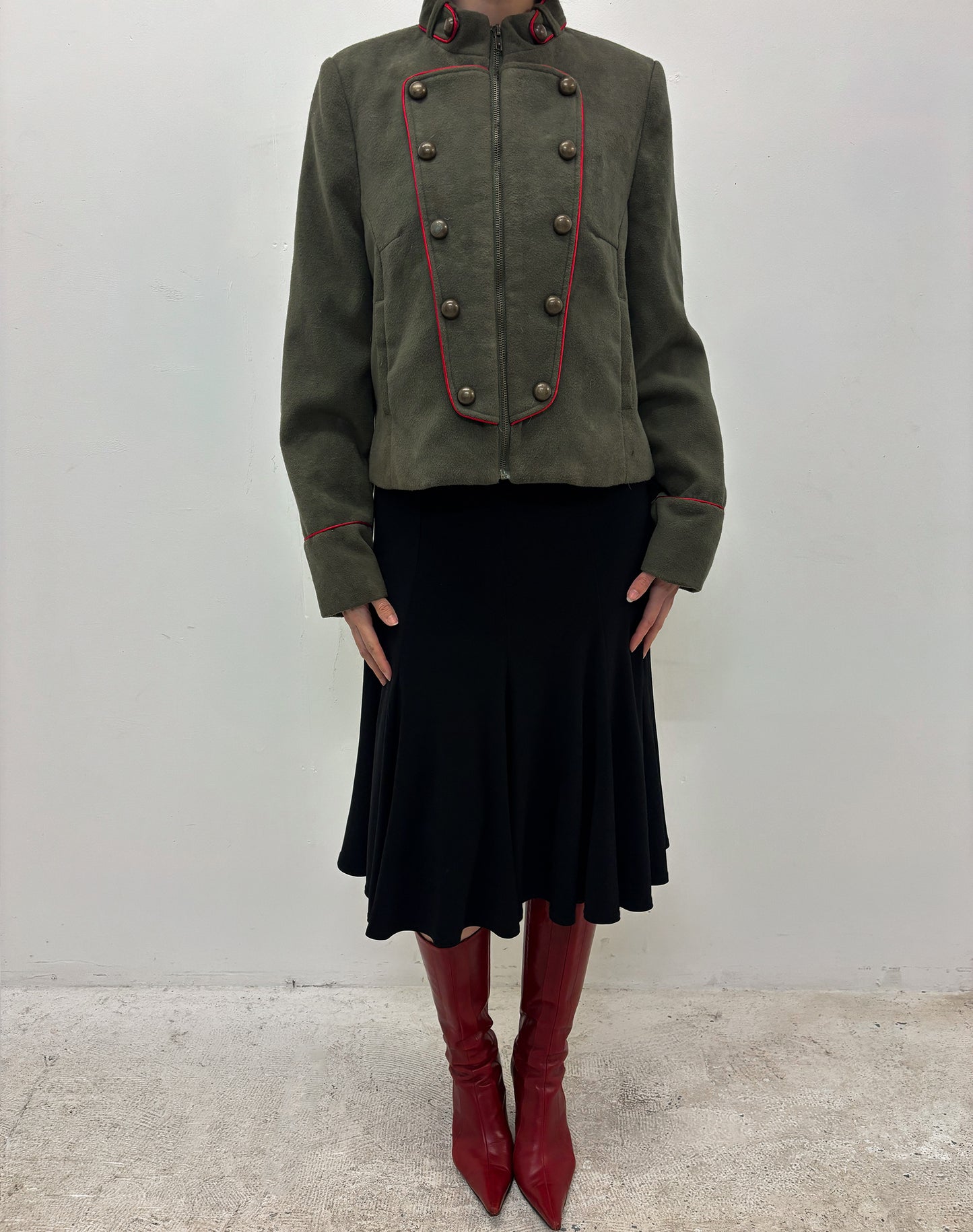 Vintage green military jacket