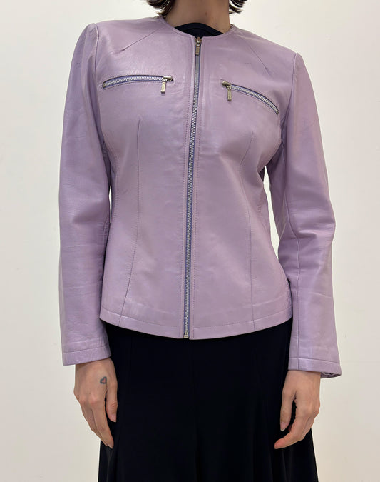 Vintage pink leather jacket