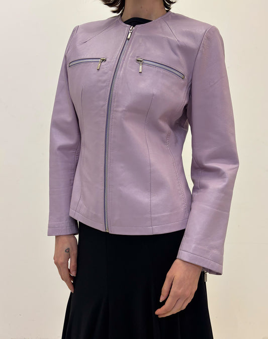 Vintage pink leather jacket