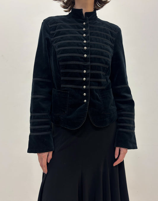 Vintage black military jacket