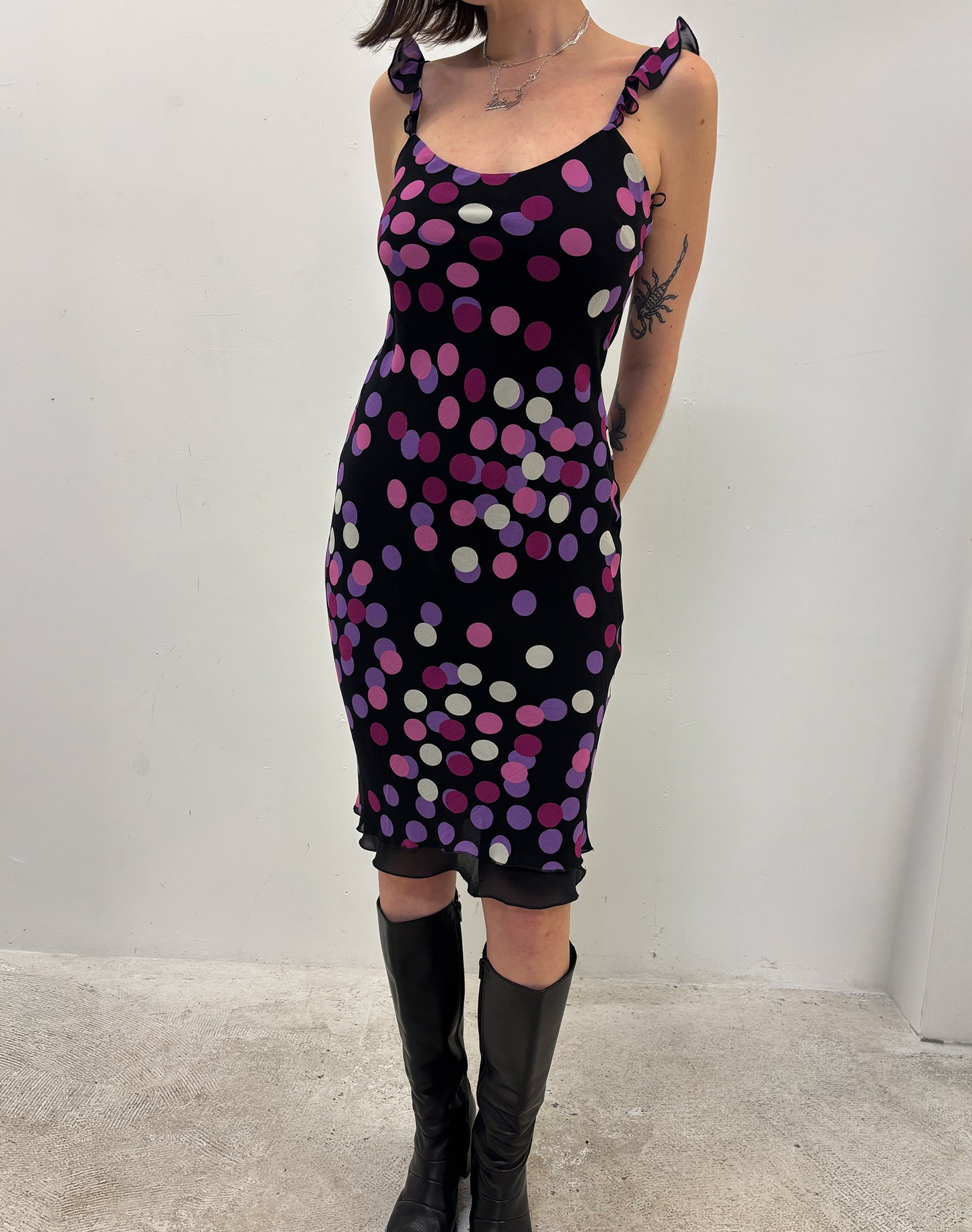 Vintage polka dot floaty dress