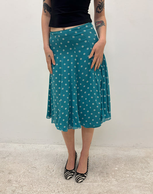 Vintage polka dot skirt