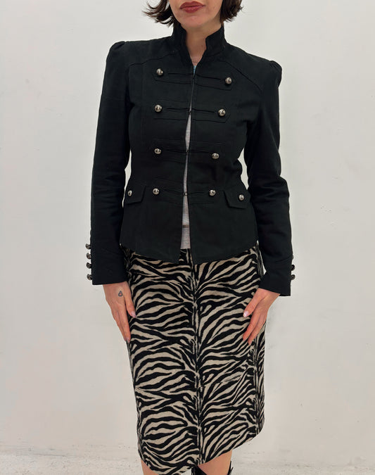 Vintage black military jacket