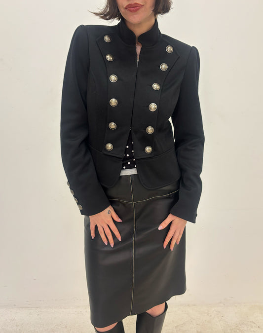 Vintage black military jacket