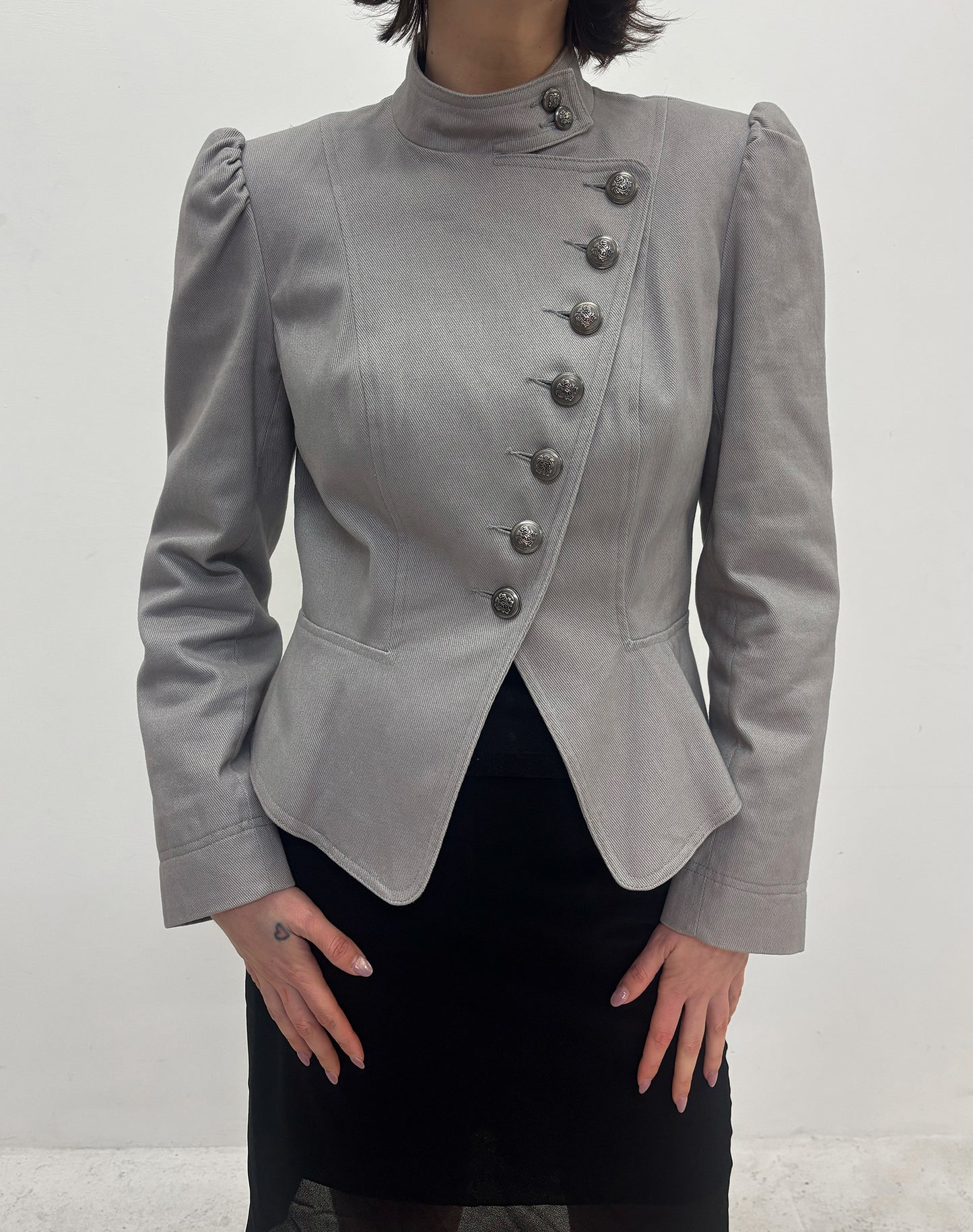 Vintage grey military jacket
