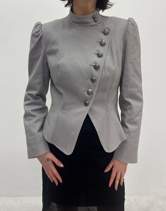 Vintage grey military jacket