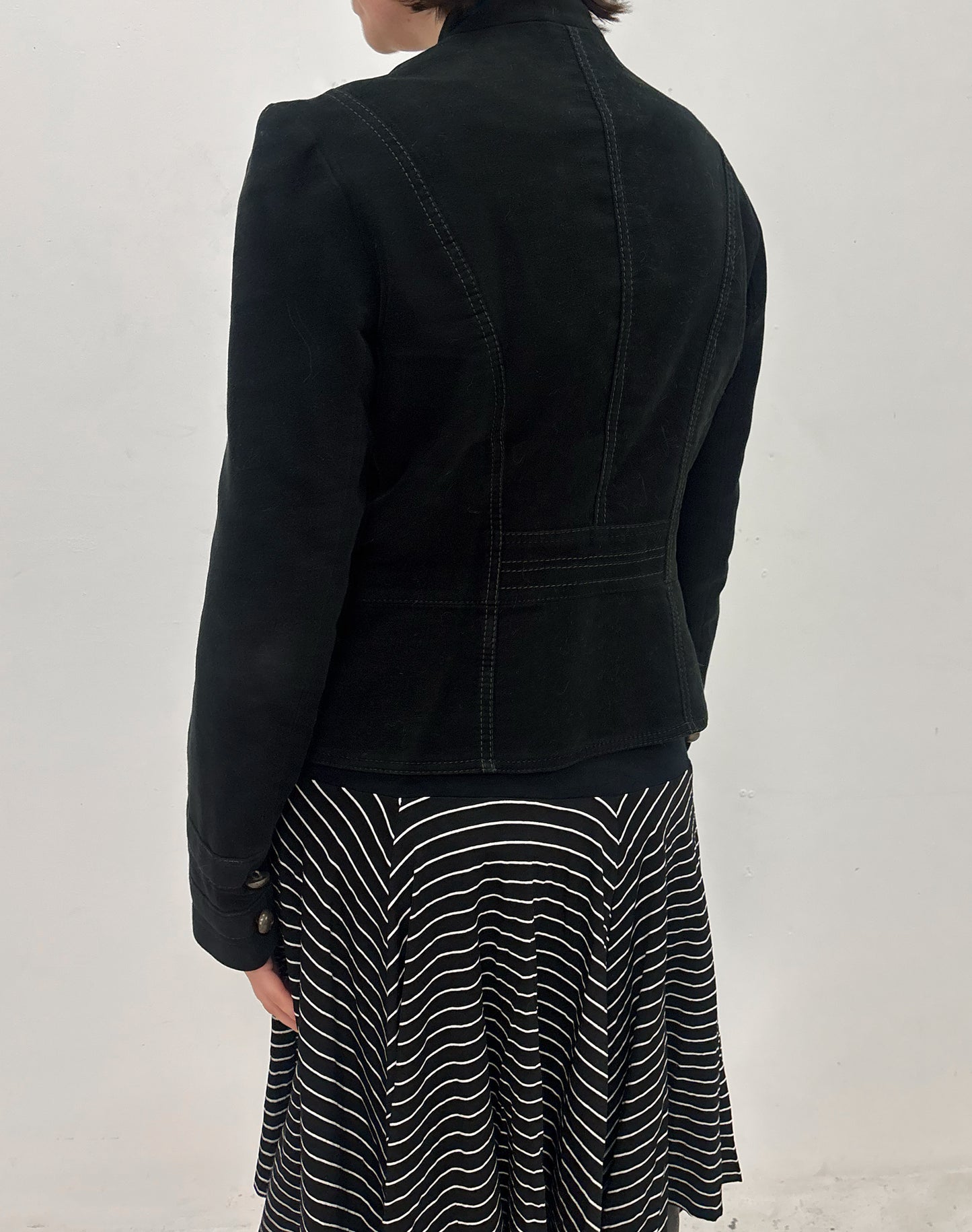 Vintage black military jacket