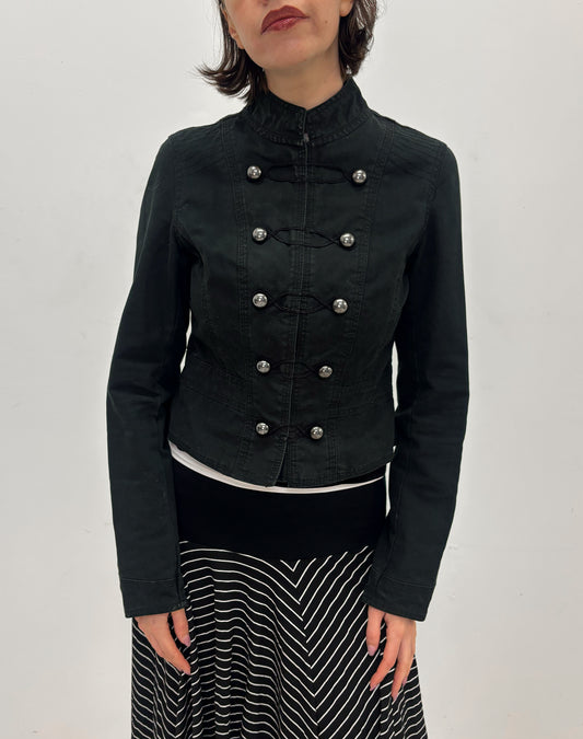 Vintage black military jacket